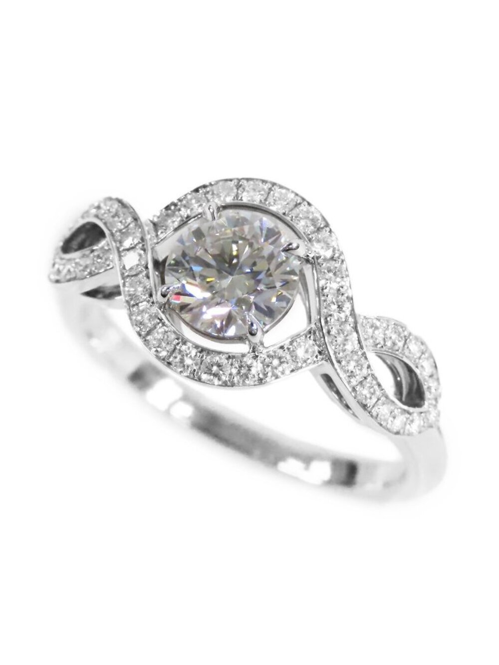 Harry Winston Lilly Star Engagement Platinum Diamond Ring